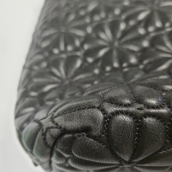 Kate Spade Black and Gold Bloom Quilted Backpack Purse - Picture 10 of 16